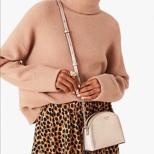 2 Piece Kate Spade Metallic Double Zip Crossbody & Flower Canvas Card holder